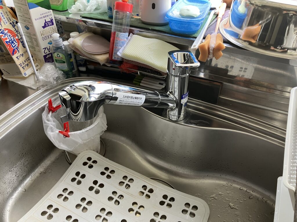 富山市｜キッチン水栓交換で水漏れ解消＆機能性アップ